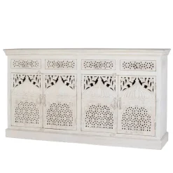Wohnen Sideboards<White Wash Sideboard im orientalischen Stil - Capo