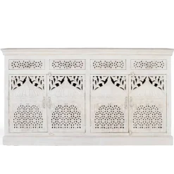 Wohnen Sideboards<White Wash Sideboard im orientalischen Stil - Capo