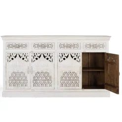 Wohnen Sideboards<White Wash Sideboard im orientalischen Stil - Capo
