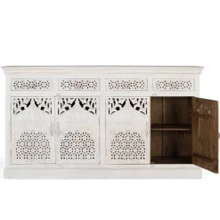 Wohnen Sideboards<White Wash Sideboard im orientalischen Stil - Capo