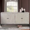 Wohnen Sideboards<White Wash Sideboard mit Mandala Schnitzerei - Bonany