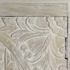 Wohnen Sideboards<White Wash Sideboard mit Mandala Schnitzerei - Bonany