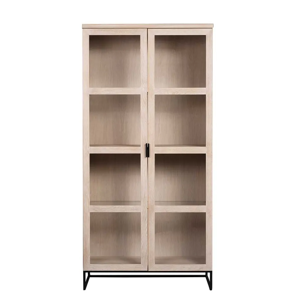 Wohnen Vitrinen<White Wash Vitrinenschrank modern - Myras