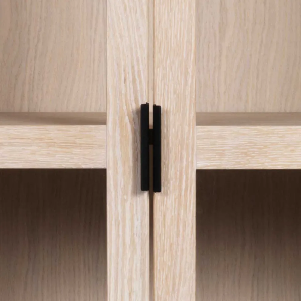 Wohnen Vitrinen<White Wash Vitrinenschrank modern - Myras