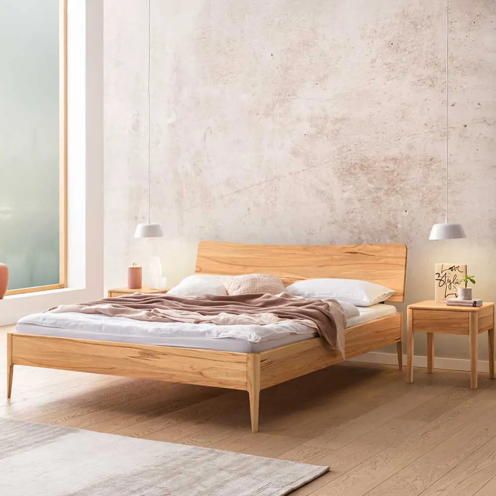 Wohnen Betten<Wildbuche Doppelbett in 160x200 oder 180x200 - Urezzas