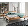 Wohnen Betten<Wildeiche Balkenbett Set 4 Größen - Chaya (dreiteilig)