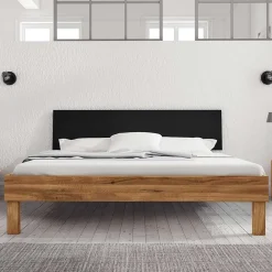 Wohnen Betten<Wildeiche Bett mit 190cm Länge - Olbysca