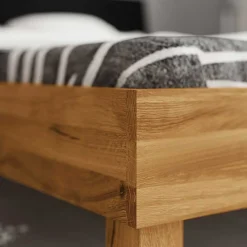 Wohnen Betten<Wildeiche Bett mit 190cm Länge - Olbysca