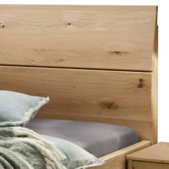 Wohnen Betten<Wildeiche Bett mit Metallkufen - Siestago