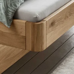 Wohnen Betten<Wildeiche Bett mit Schubkasten Set - Zennian (dreiteilig)
