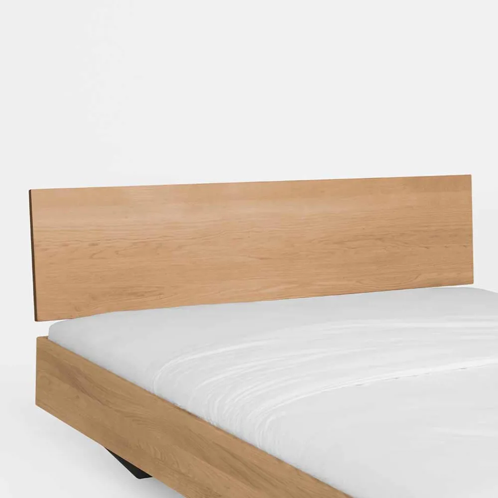 Wohnen Betten<Wildeiche Bett Siao mit Kufengestell dunkel