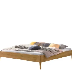 Wohnen Betten<Wildeiche Doppelbett - kein Kopfteil - Defelira