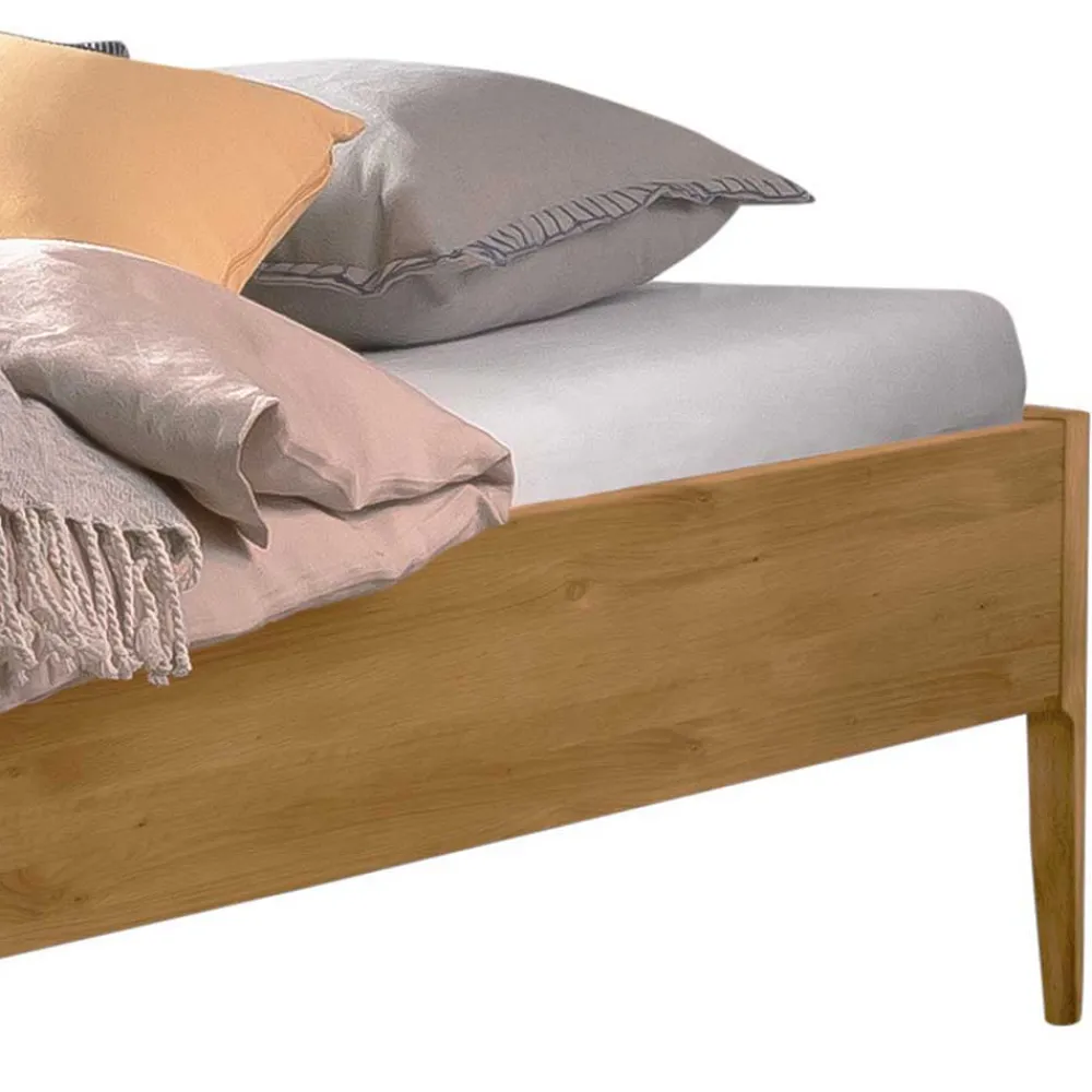 Wohnen Betten<Wildeiche Doppelbett - kein Kopfteil - Defelira