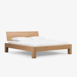 Wohnen Betten<Wildeiche Doppelbett Amando in Honigfarben geölt