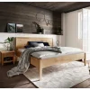 Wohnen Betten<Wildeiche Doppelbett mit Holzkopfteil - Adeira