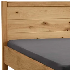 Wohnen Betten<Wildeiche Doppelbett mit Holzkopfteil - Adeira