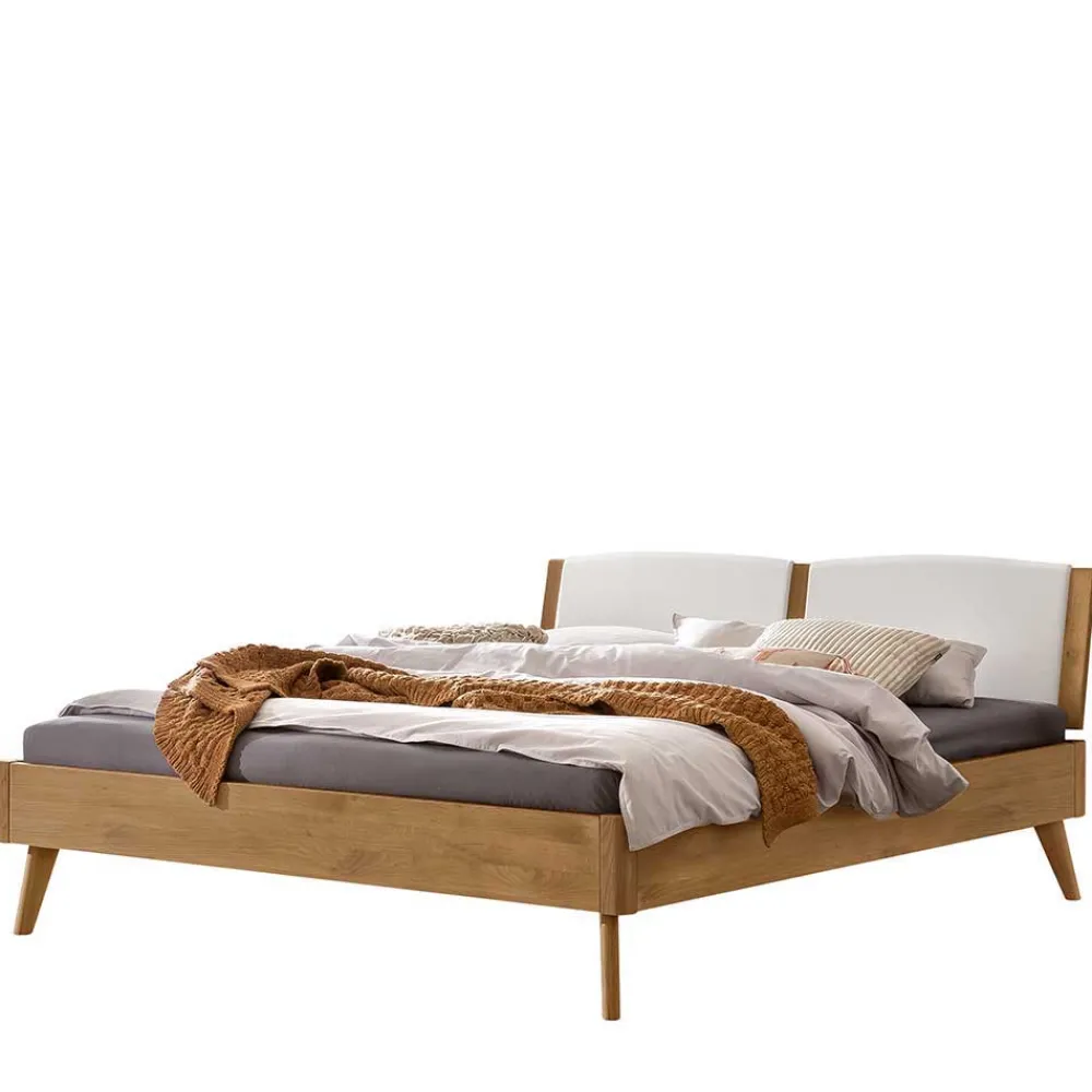 Wohnen Betten<Wildeiche Ehebett in modernem Design - Joker