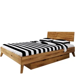 Wohnen Betten<Wildeiche Einzelbett mit Unterlänge 190 cm - Eavy III
