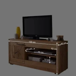 Wohnen Tv & Hifi-Möbel|Lowboards<Wildeiche Fernsehtisch Troncon mit 130 cm Breite