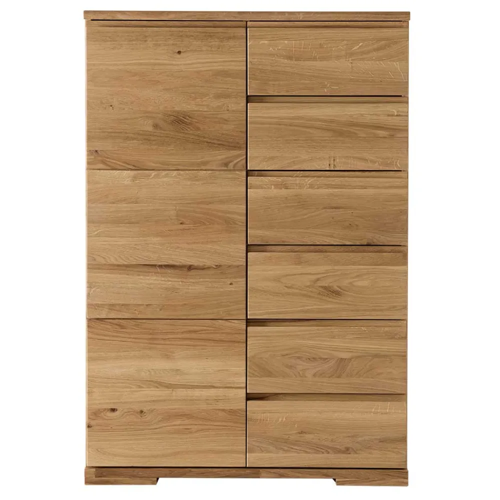 Wohnen Highboards<Wildeiche Hochkommode - 90 cm breit - Atluvia