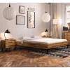 Wohnen Betten<Wildeiche Holzbett für Dachzimmer - Kerfa