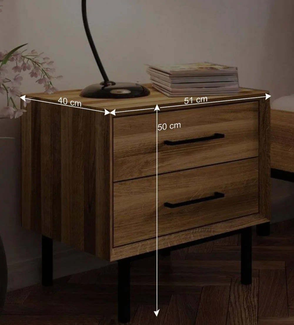 Wohnen Betten<Wildeiche Holzbett für Dachzimmer - Kerfa