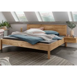 Wohnen Betten<Wildeiche Holzbett in modernem Design - Martinez