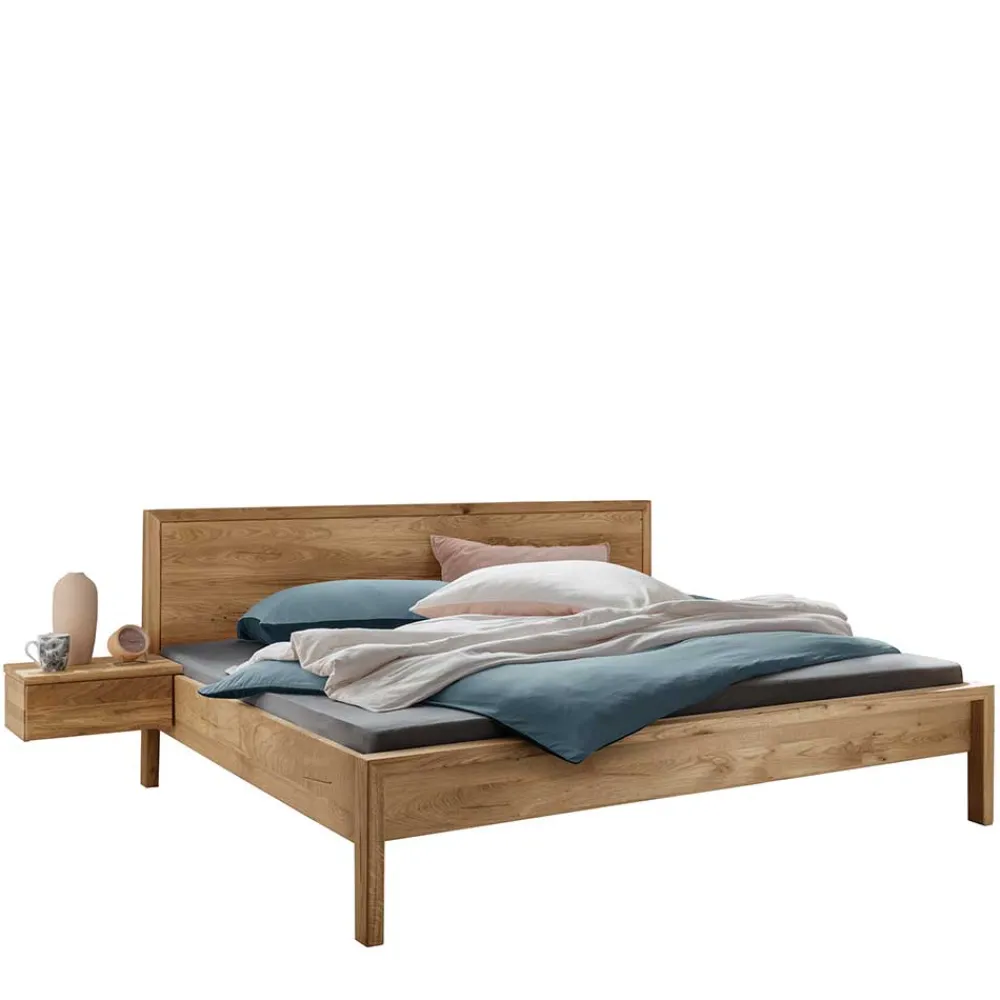 Wohnen Betten<Wildeiche Holzbett in modernem Design - Martinez
