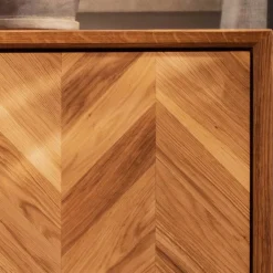 Wohnen Tv & Hifi-Möbel|Lowboards<Wildeiche Kommode mit Fach & 2 Schubladen & Tür - Kerfa