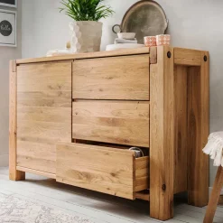 Wohnen Sideboards<Wildeiche Massivholzkommode Yarisis modern