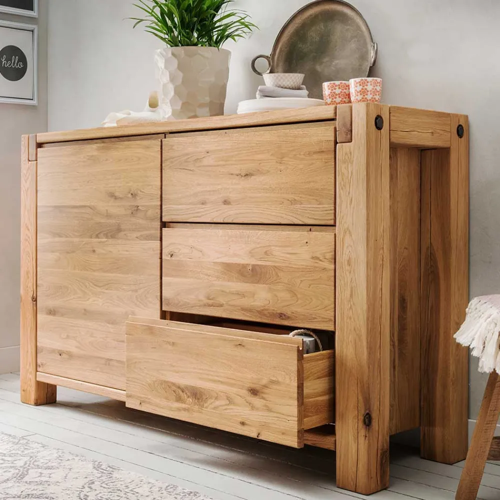 Wohnen Sideboards<Wildeiche Massivholzkommode Yarisis modern