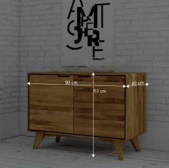 Wohnen Tv & Hifi-Möbel|Lowboards<Wildeiche Naturholz Kommode geölt - Eavy