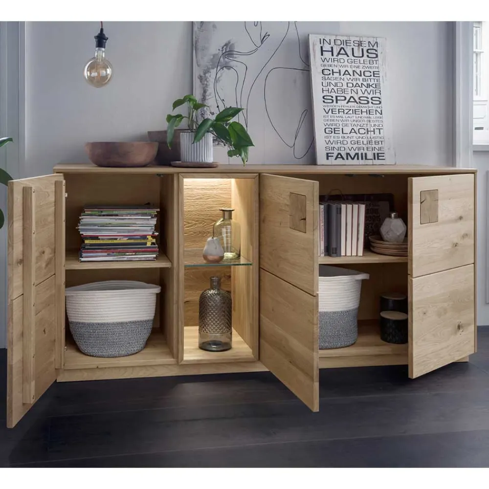Wohnen Sideboards<Wildeiche Sideboard in 170 cm Breite - Millena