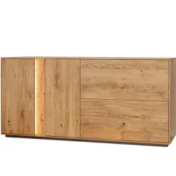 Wohnen Sideboards<Wildeiche Sideboard mit zwei Klappen & Türen - Cocondar