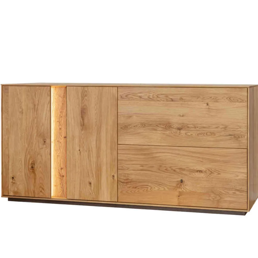 Wohnen Sideboards<Wildeiche Sideboard mit zwei Klappen & Türen - Cocondar