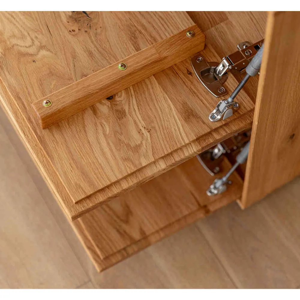 Wohnen Sideboards<Wildeiche Sideboard mit zwei Klappen & Türen - Cocondar