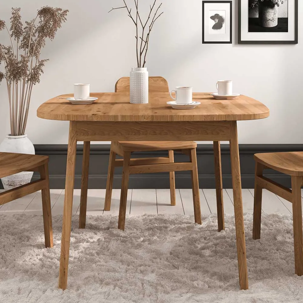 Wohnen Tische<Wildeiche Tisch - 90 cm tief - Laida