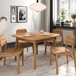 Wohnen Tische<Wildeiche Tisch - 90 cm tief - Laida
