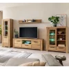 Wohnen Wohnwände<Wildeiche TV Anbauwand teilmassiv - Sophia (vierteilig)