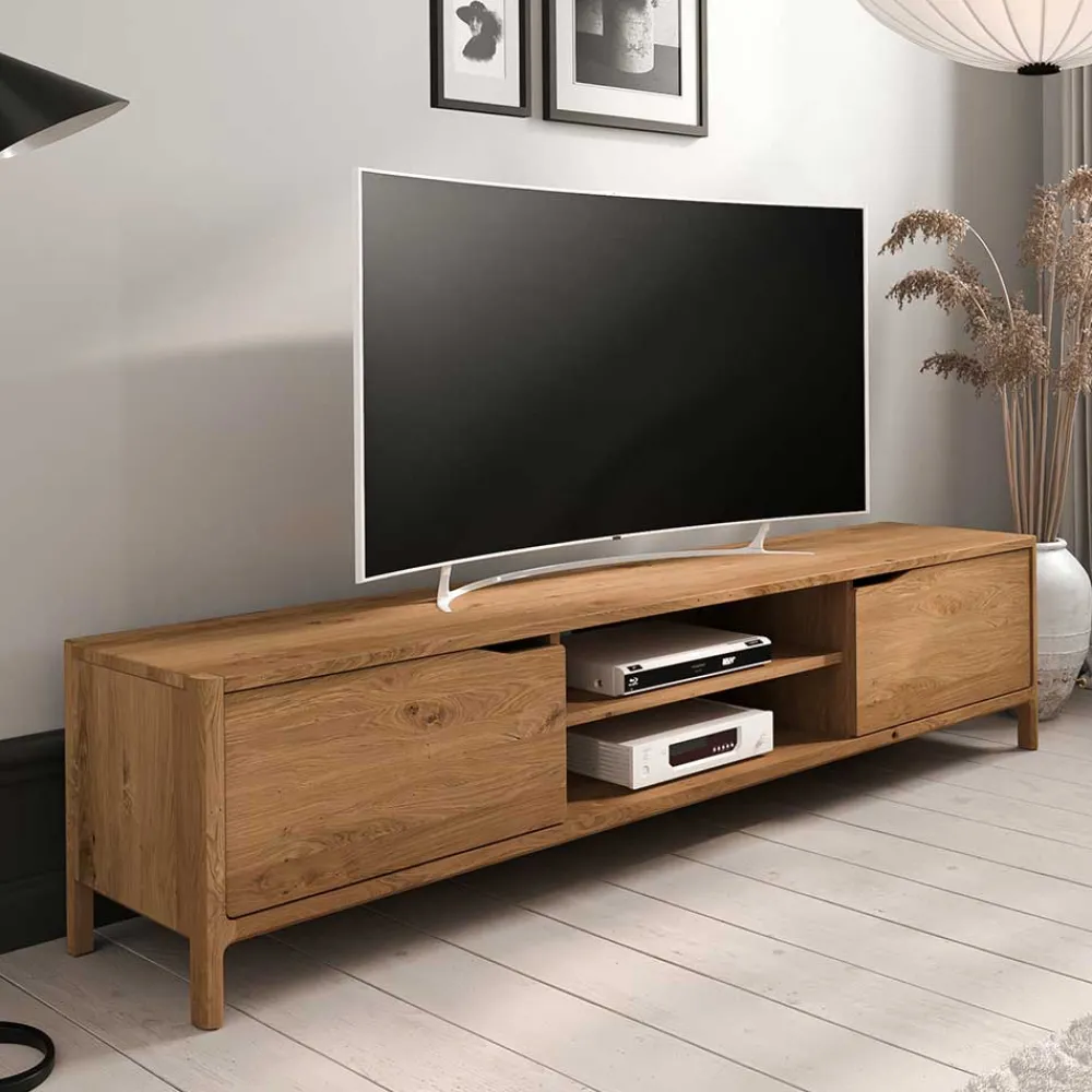 Wohnen Tv & Hifi-Möbel|Lowboards<Wildeiche TV Lowboard 200 cm breit - Laida