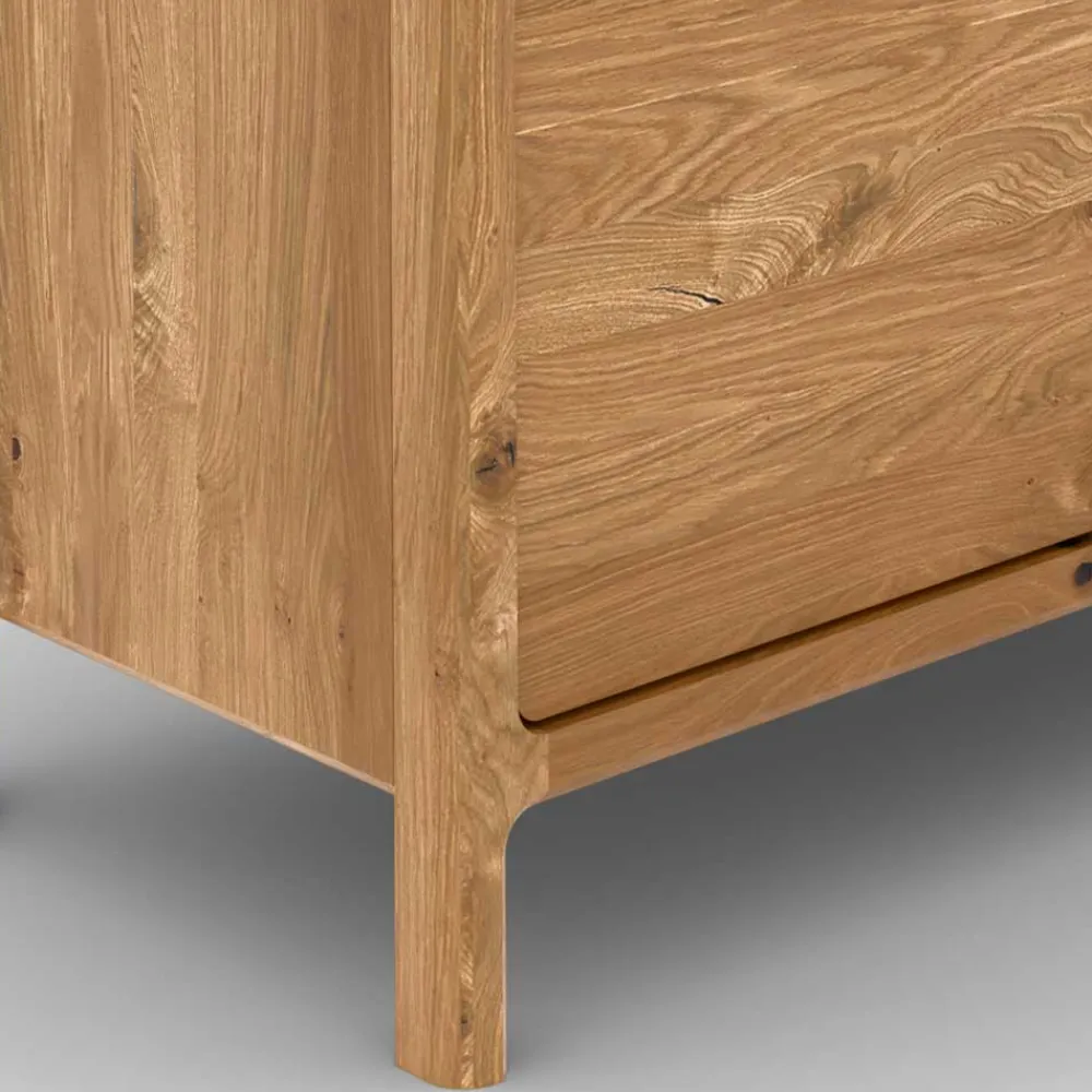 Wohnen Tv & Hifi-Möbel|Lowboards<Wildeiche TV Lowboard 200 cm breit - Laida