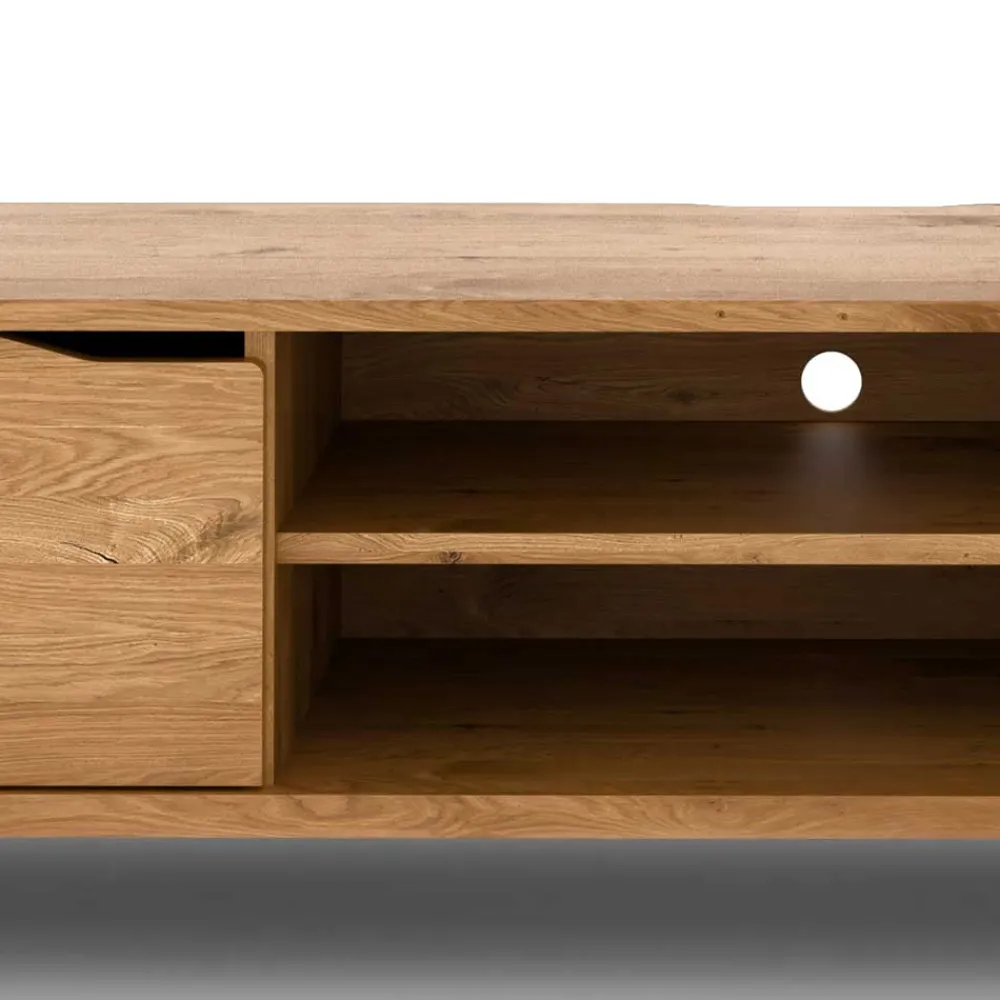 Wohnen Tv & Hifi-Möbel|Lowboards<Wildeiche TV Lowboard 200 cm breit - Laida