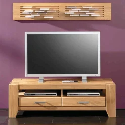Wohnen Tv & Hifi-Möbel|Lowboards<Wildeiche TV Lowboard mit zwei Schubladen - Miarizia