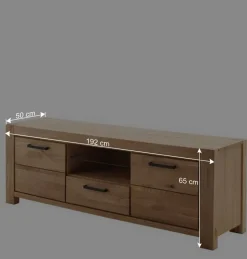Wohnen Tv & Hifi-Möbel|Lowboards<Wildeiche TV Lowboard teilmassiv - Sophia