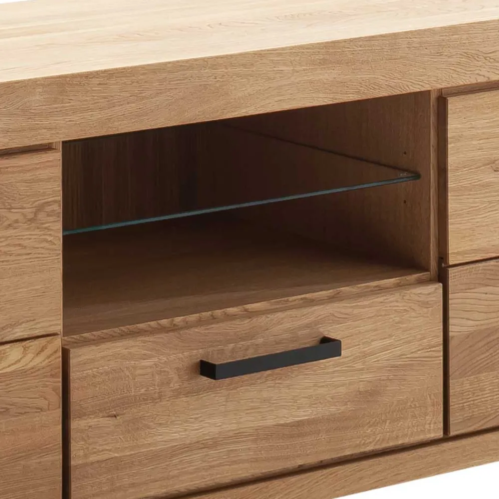 Wohnen Tv & Hifi-Möbel|Lowboards<Wildeiche TV Lowboard teilmassiv - Sophia