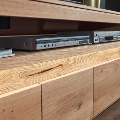 Wohnen Tv & Hifi-Möbel|Lowboards<Wildeiche Unterschrank für TV mit Beleuchtung - Acmida