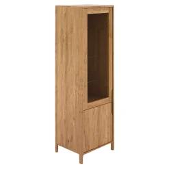 Wohnen Vitrinen<Wildeiche Vitrine in modernem Design - Laida