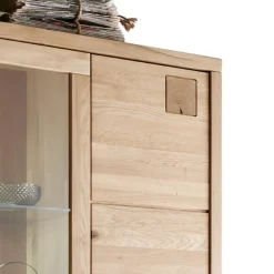 Wohnen Vitrinen|Schränke<Wildeiche Vitrinenschrank 103 cm breit - Embleys