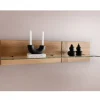 Wohnen Regale<Wildeiche Wandboard mit Glas-Ablage - Barrios
