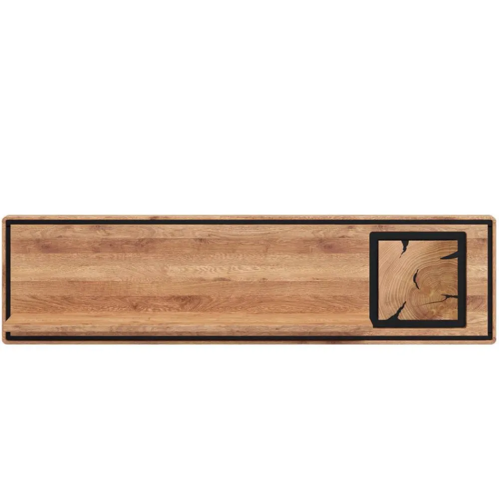 Wohnen Regale<Wildeiche Wandboard mit Hirnholz Applikation - Shipper
